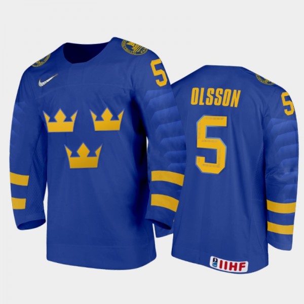 Sweden Hockey Anton Olsson 2022 IIHF World Junior ...