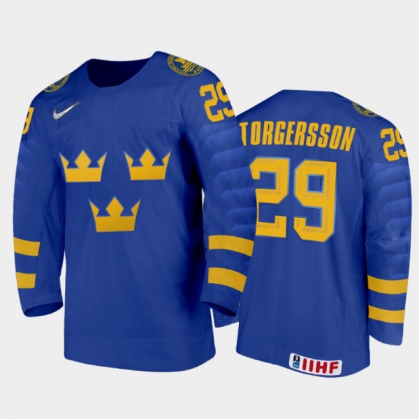 Sweden Hockey Daniel Torgersson 2022 IIHF World Ju...