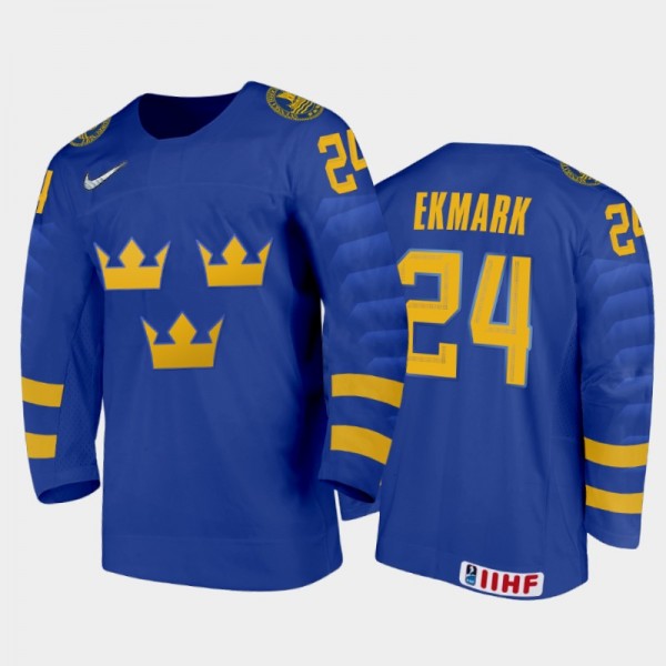 Sweden Hockey Elliot Ekmark 2022 IIHF World Junior...