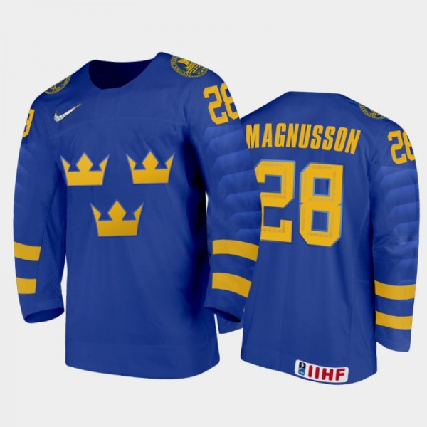 Sweden Hockey Oskar Magnusson 2022 IIHF World Juni...