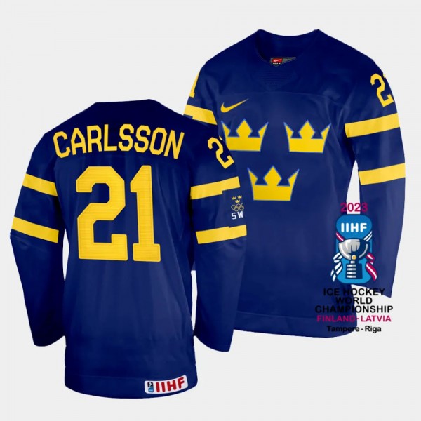 Leo Carlsson 2023 IIHF World Championship Sweden #...