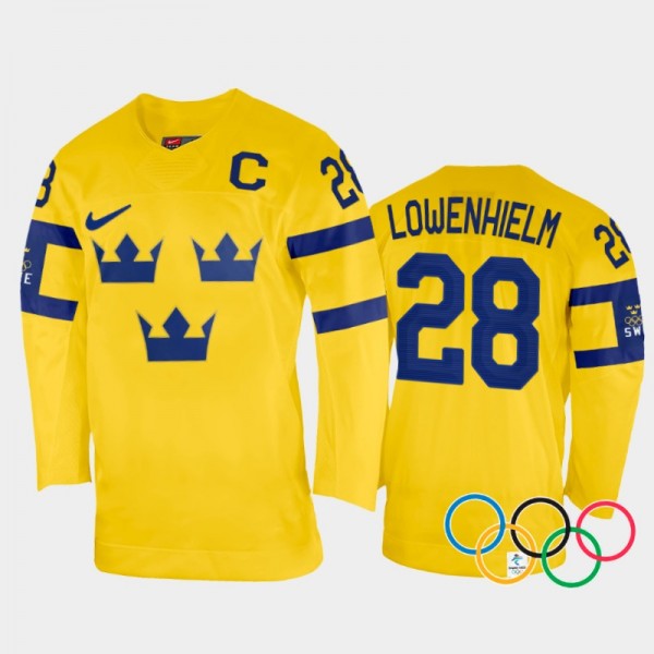 Michelle Lowenhielm Sweden Women's Hockey Yellow H...