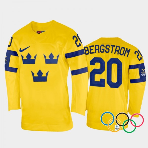 Paula Bergstrom Sweden Women's Hockey Yellow Home ...