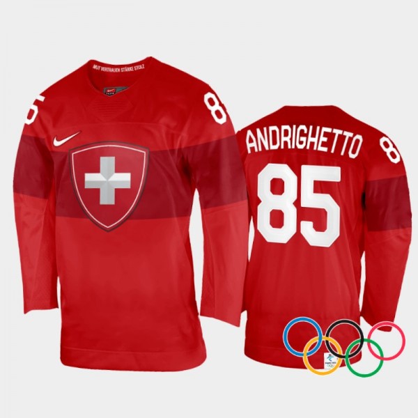 Switzerland Hockey Sven Andrighetto 2022 Winter Ol...