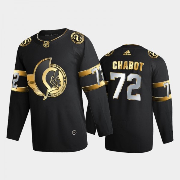 Ottawa Senators thomas chabot #72 2020-21 Authentic Golden Black Limited Edition Jersey