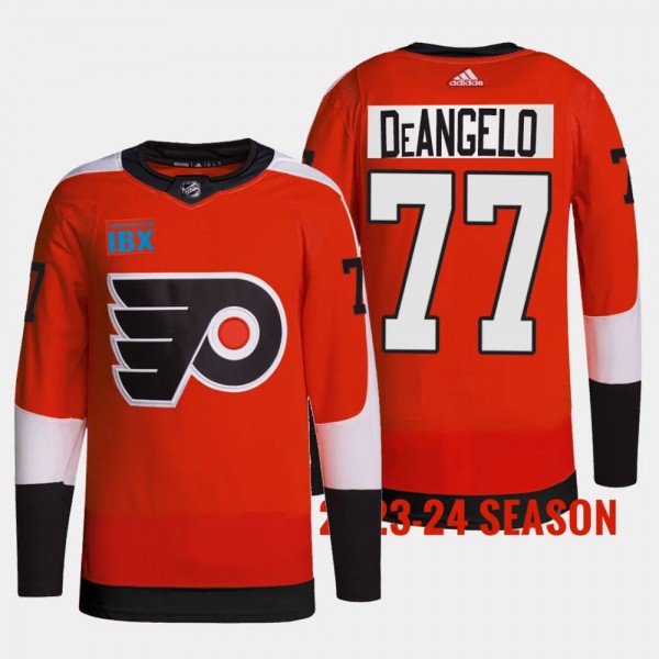 Philadelphia Flyers 2023-24 Home Tony DeAngelo #77...