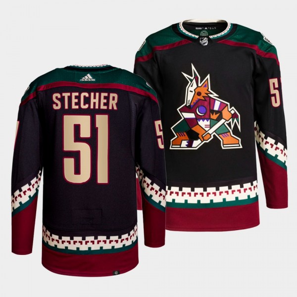 Troy Stecher Coyotes 2022 Primegreen Authentic Black Jersey #51 Home