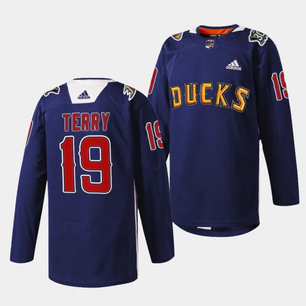 2024 Angels Night Troy Terry Anaheim Ducks Navy #19 Special Jersey