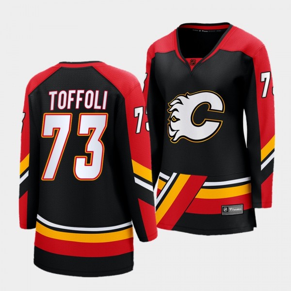 Tyler Toffoli Calgary Flames 2022 Special Edition 2.0 Women Breakaway Player 73 Jersey Retro