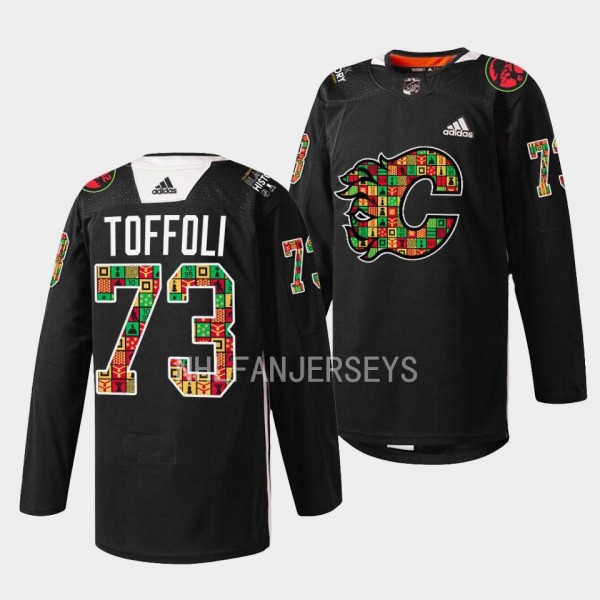 Calgary Flames 2023 Black History Month Tyler Toff...