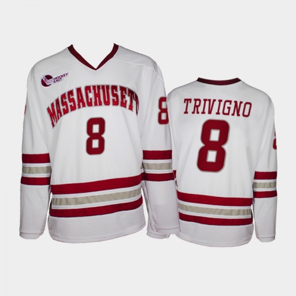 UMass Minutemen Bobby Trivigno #8 College Hockey W...