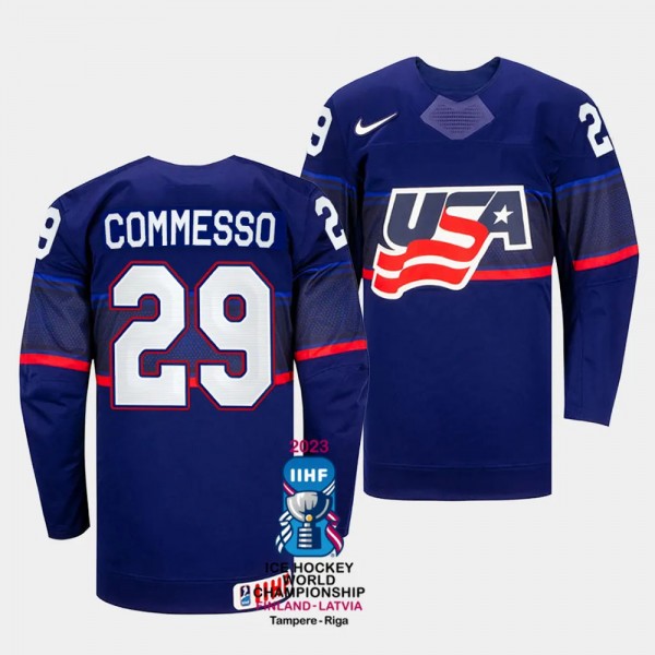Drew Commesso 2023 IIHF World Championship USA #29...