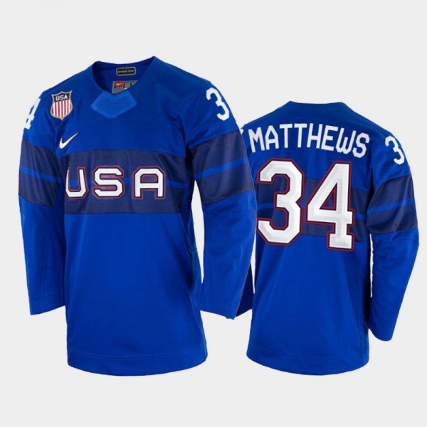 USA Hockey Auston Matthews 2022 Beijing Winter Oly...