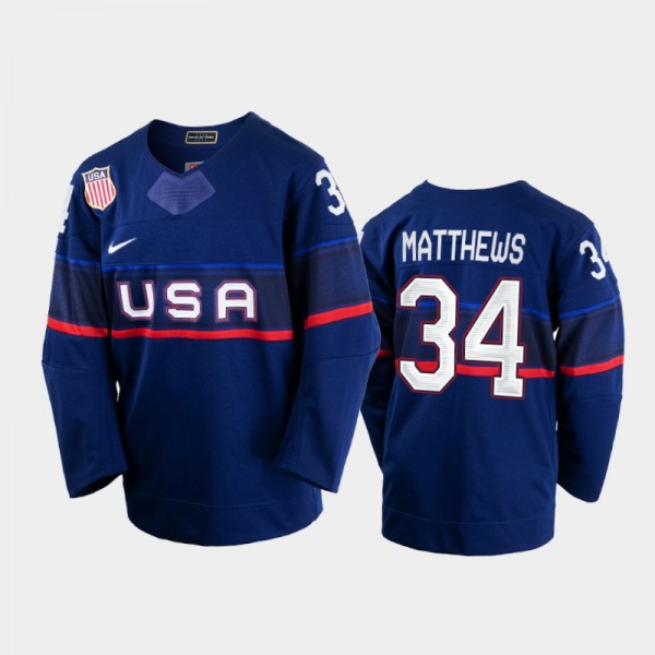 Auston Matthews USA Hockey 2022 Beijing Winter Oly...