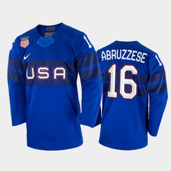 USA Hockey Nick Abruzzese 2022 Winter Olympics Roy...