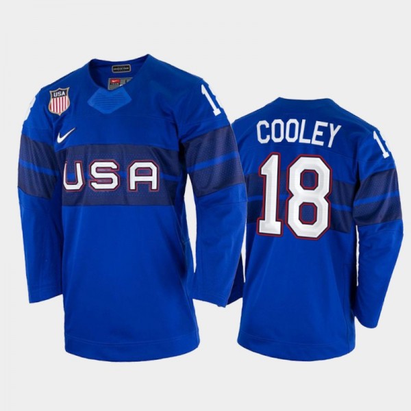 Logan Cooley USA Hockey U18 Blue 2022 NHL Draft Je...