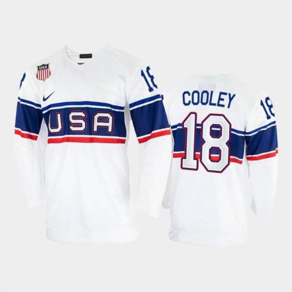 Logan Cooley USA Hockey U18 Navy 2022 NHL Draft Je...