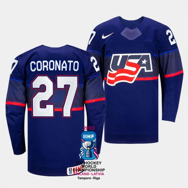 Matt Coronato 2023 IIHF World Championship USA #27...