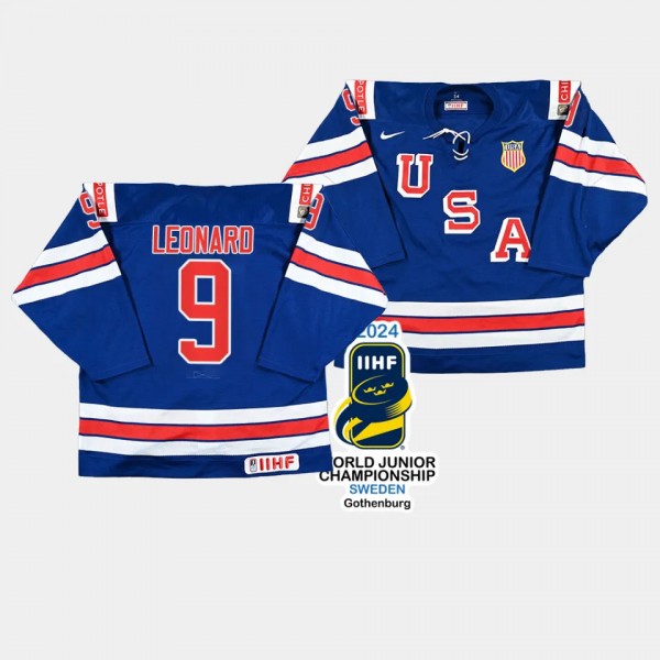 Ryan Leonard USA Hockey 2024 IIHF World Junior Cha...