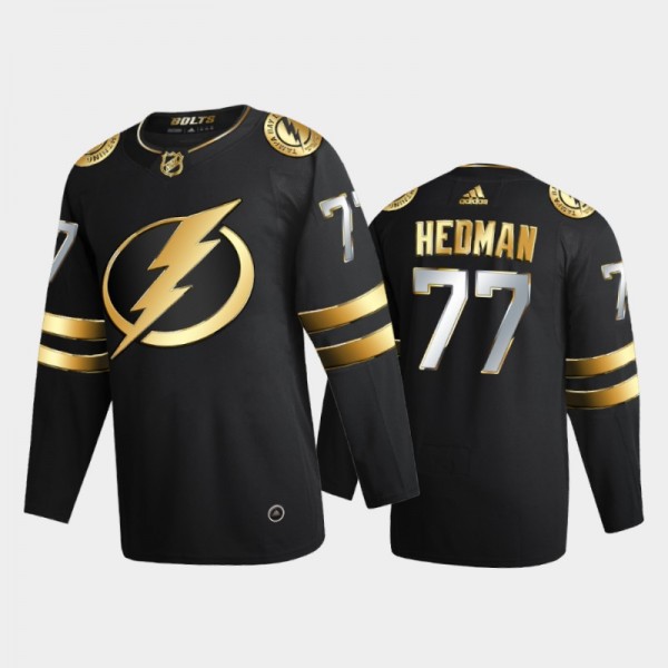 Tampa Bay Lightning Victor Hedman #77 2020-21 Authentic Golden Black Limited Edition Jersey