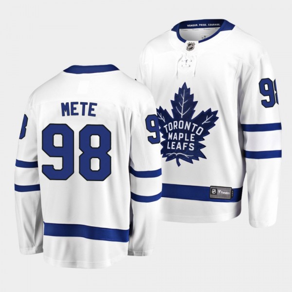 Victor Mete Toronto Maple Leafs 2022 Away White Br...