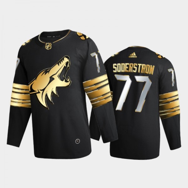 Arizona Coyotes Victor Soderstrom #77 2020-21 Golden Edition Black Limited Authentic Jersey