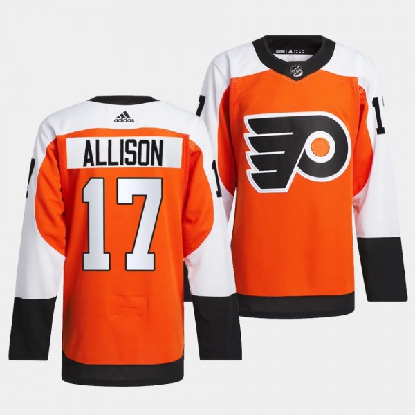 Wade Allison #17 Philadelphia Flyers 2023-24 Authentic Burnt Orange Jersey Home