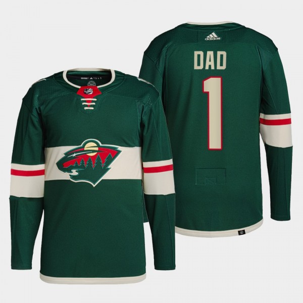 Top Dad Minnesota Wild Green Jersey 2022 Fathers Day Gift