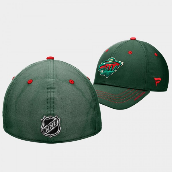 Minnesota Wild Authentic Pro Men Green Rink Flex Hat