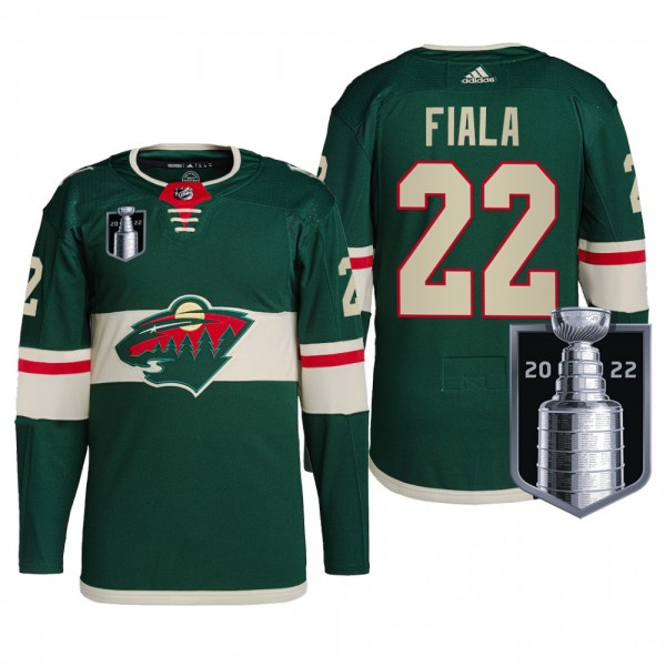 Wild Kevin Fiala 2022 Stanley Cup Playoffs Green Jersey