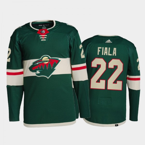 Kevin Fiala Minnesota Wild Primegreen Authentic Pro Jersey 2021-22 Green #22 Home Uniform
