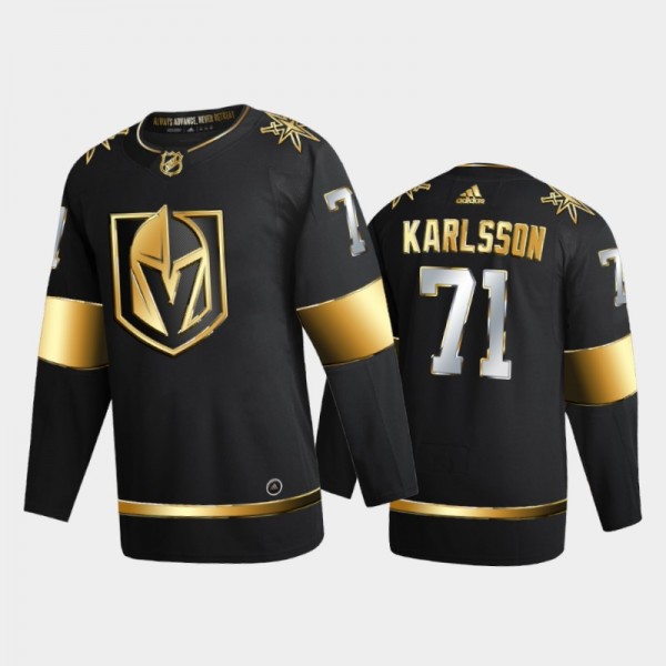 Vegas Golden Knights William Karlsson #71 2020-21 Golden Edition Black Limited Authentic Jersey