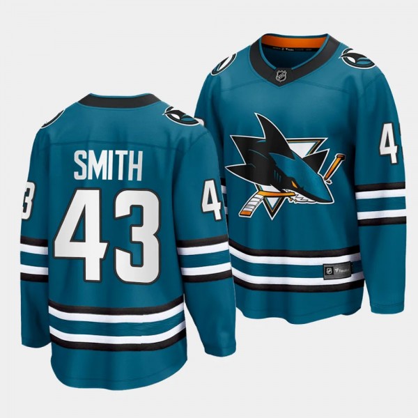 2023 NHL Draft William Smith San Jose Sharks Jerse...