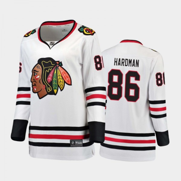 2021 Women Chicago Blackhawks Mike Hardman #86 Awa...