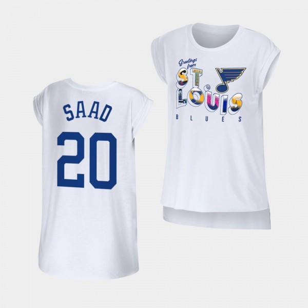 Brandon Saad #20 St. Louis Blues T-Shirt Women WEA...