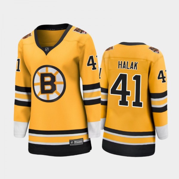 Women Boston Bruins Jaroslav Halak #41 2021 Special Edition Jersey - Gold
