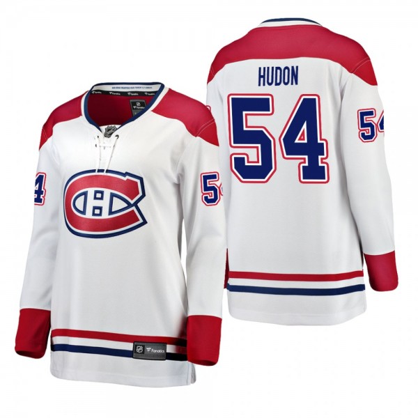 Women's Charles Hudon #54 Montreal Canadiens Away ...
