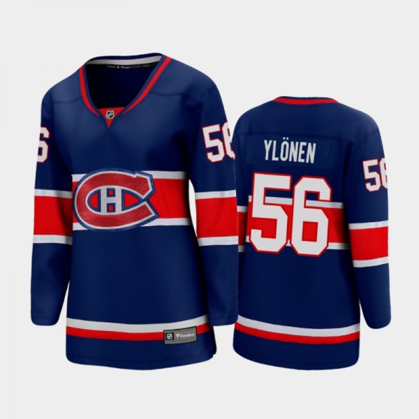 2021 Women Montreal Canadiens Jesse Ylonen #56 Rev...