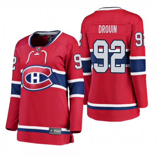 Women's Jonathan Drouin #92 Montreal Canadiens Hom...