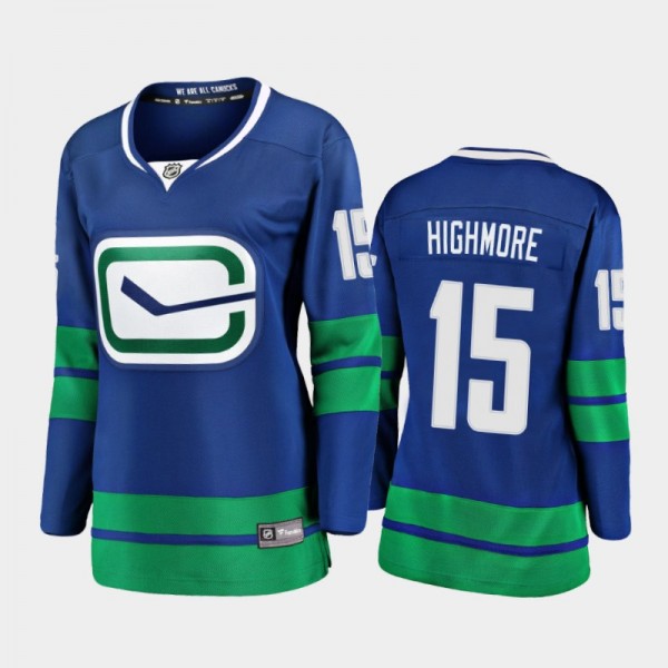 2021 Women Vancouver Canucks Matthew Highmore #15 ...