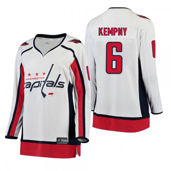 Women's Michal Kempny #6 Washington Capitals Away Breakaway Player White Bargain Jersey