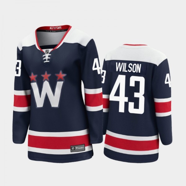 2020-21 Women's Washington Capitals Tom Wilson #43 Alternate Premier Player Jersey - Navy