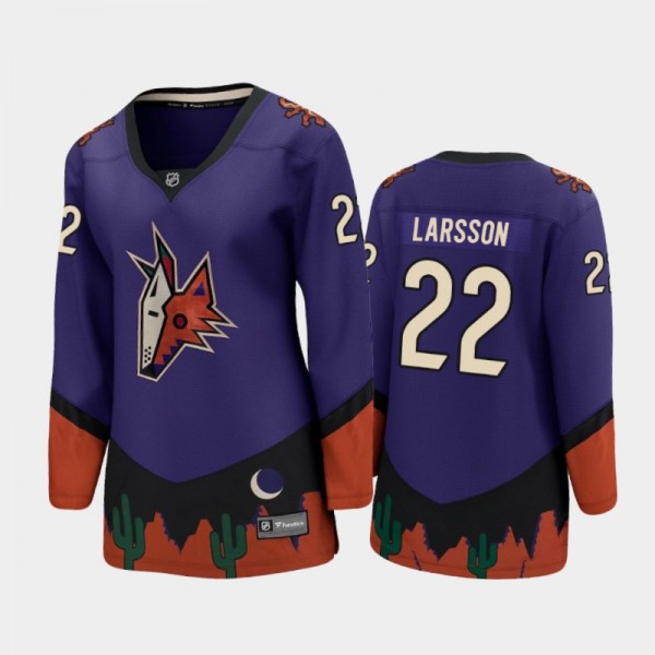 Women Arizona Coyotes Johan Larsson #22 2021 Special Edition Jersey - Purple