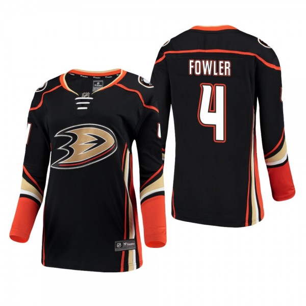 Women's Cam Fowler #4 Anaheim Ducks Home Breakaway Player Black Bargain Jersey