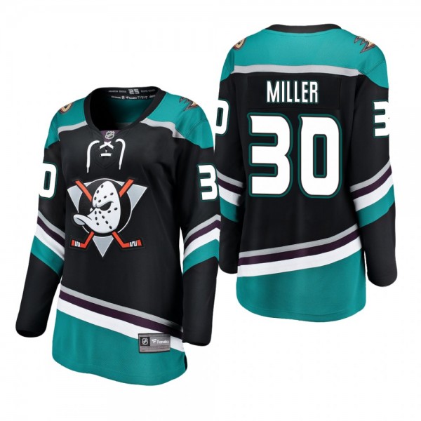 Women's Ryan Miller #30 Anaheim Ducks 2019 Alterna...