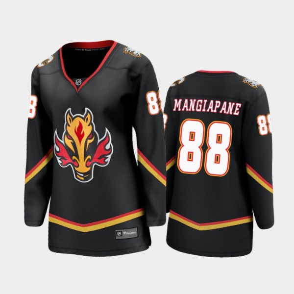 Women Calgary Flames Andrew Mangiapane #88 2021 Special Edition Jersey - Black