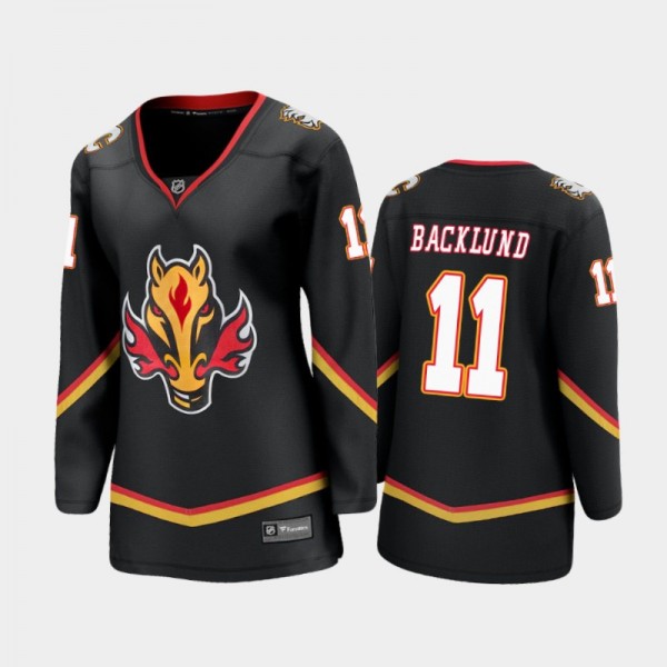 Women Calgary Flames Mikael Backlund #11 2021 Special Edition Jersey - Black