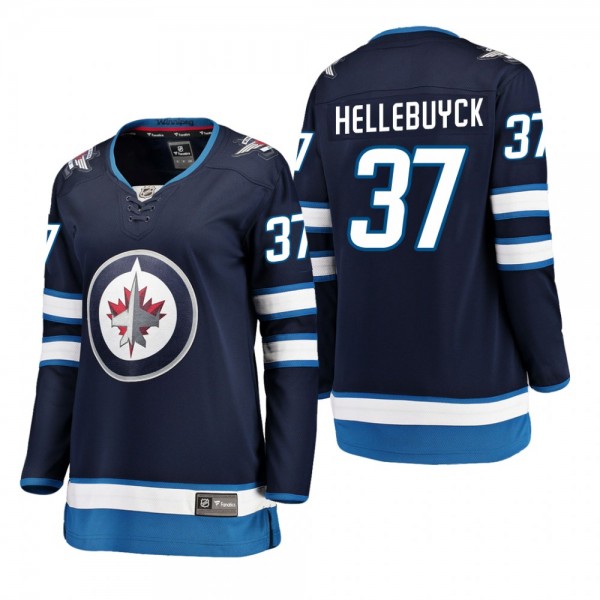 Women's Connor Hellebuyck #37 Winnipeg Jets Home B...