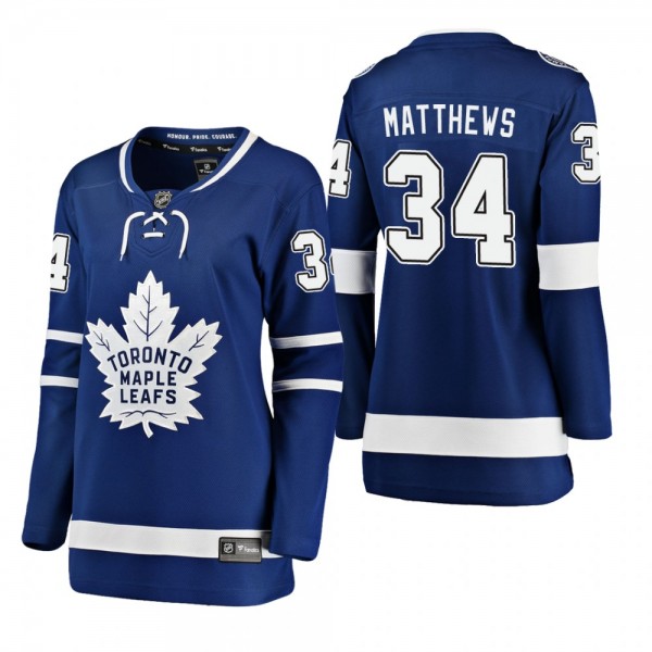 Women's Auston Matthews #34 Toronto Maple Leafs Ho...