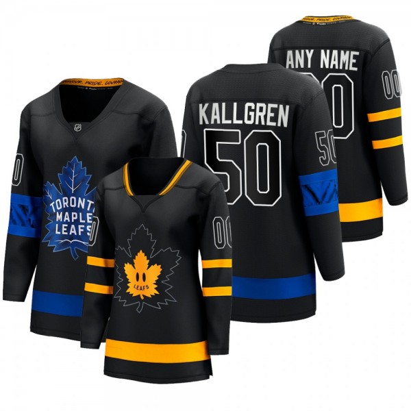 2022 Erik Kallgren Maple Leafs Black Jersey Women
